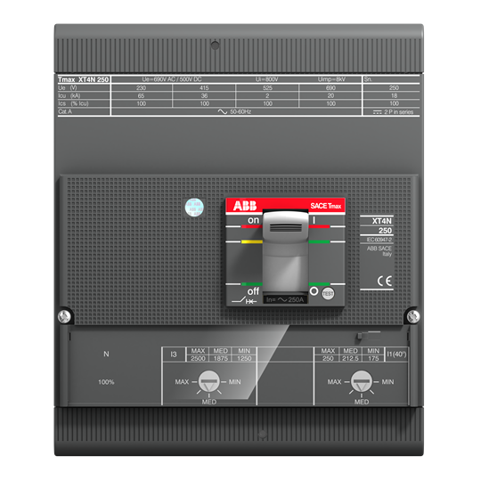 1SDA068397R1 ABB - XT4L 250 TMA 250-2500 4p F F InN=100%
